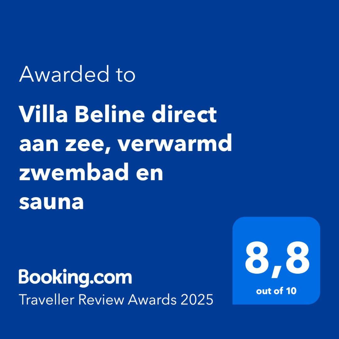 Villa Beline direct aan zee, verwarmd zwembad en sauna Tribanj-Kruscica Buitenkant foto
