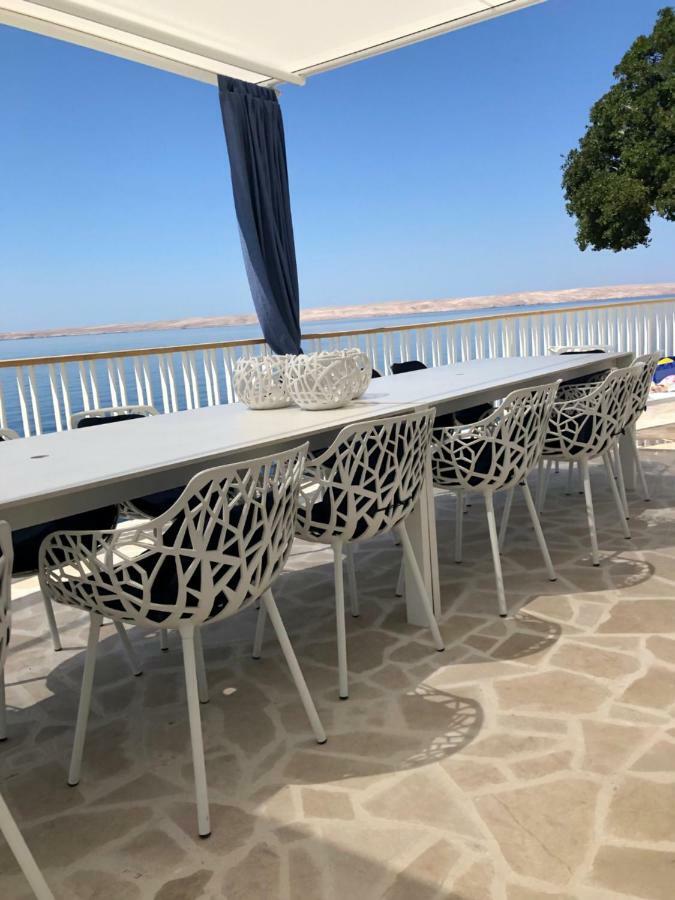 Villa Beline direct aan zee, verwarmd zwembad en sauna Tribanj-Kruscica Buitenkant foto